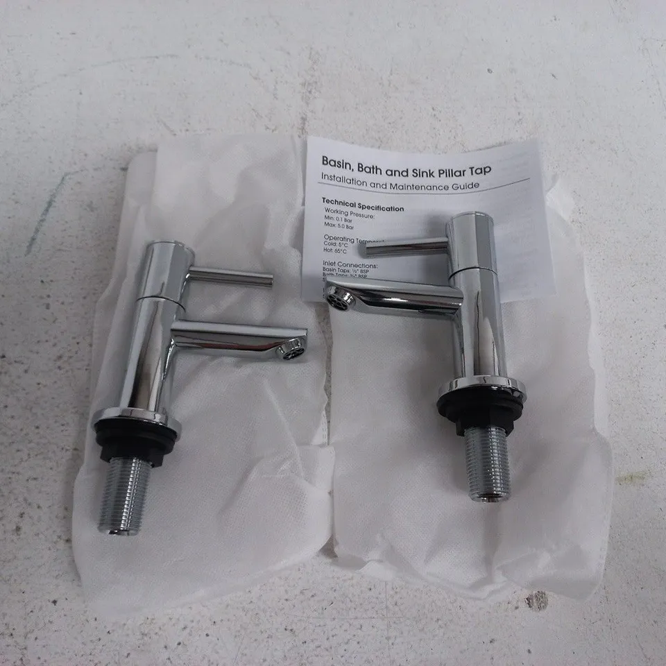 DEVA INSIGNIA BASIN TAPS (INS101) – CHROME, PAIR