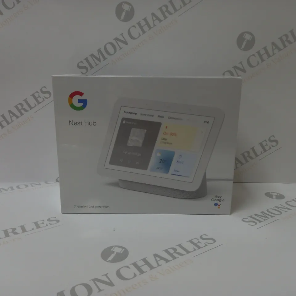 BRAND NEW BOXED GOOGLE NEST HUB 2ND GEN SMART SPEAKER WITH SCREEN - WHITE