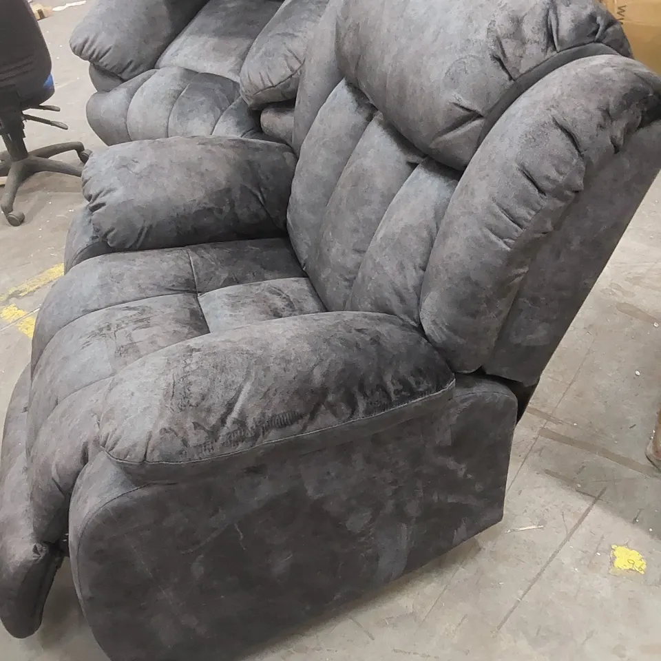 DESIGNER VELVET UPHOLSTERED ELECTRIC RECLINER CHAIR