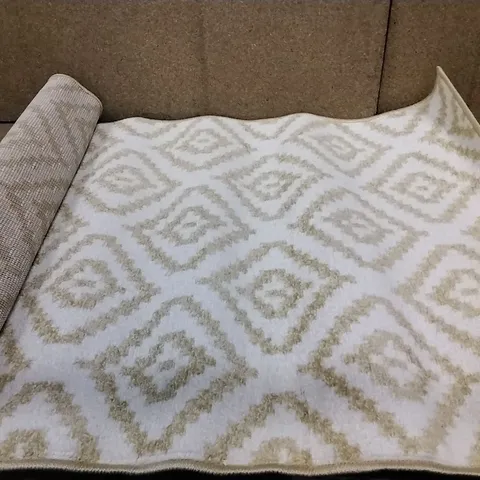 BRAND NEW PACO HOME 400 YELLOW-WHITE STELLA SV RUG SIZE 70CM X 140CM