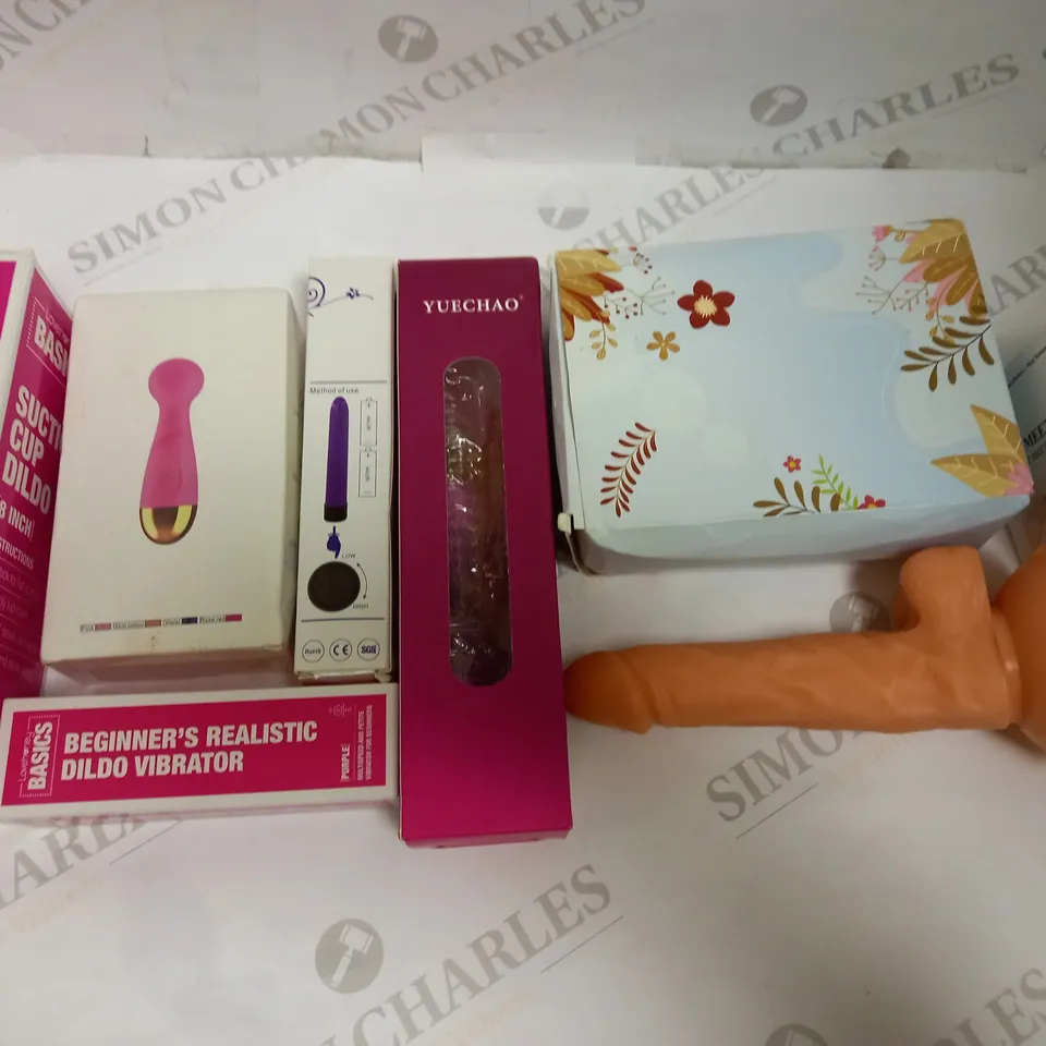 LOT OF 8 ASSORTED SEX TOYS & ACCESSORIES
