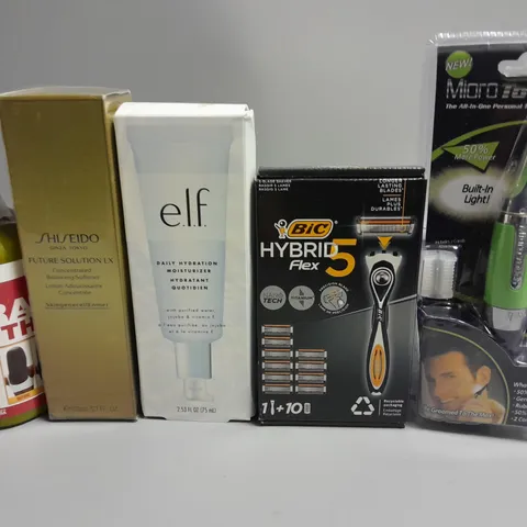 LOT OF 10 ASSORTED HEALTH AND BEAUTY ITEMS TO INCLUDE BIC RAZER BLADES, SHISEIDO BALANCING SOFTENER AND DISPOSABLE BREAST PADS