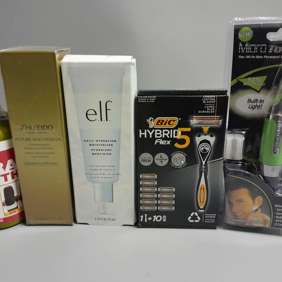 LOT OF 10 ASSORTED HEALTH AND BEAUTY ITEMS TO INCLUDE BIC RAZER BLADES, SHISEIDO BALANCING SOFTENER AND DISPOSABLE BREAST PADS
