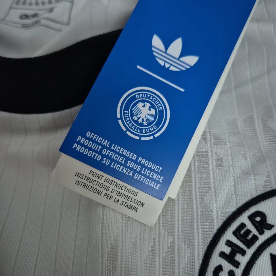 ADIDAS GERMANY FOOTBALL JERSEY – WHITE, 2XL (MEN) SLIM FIT