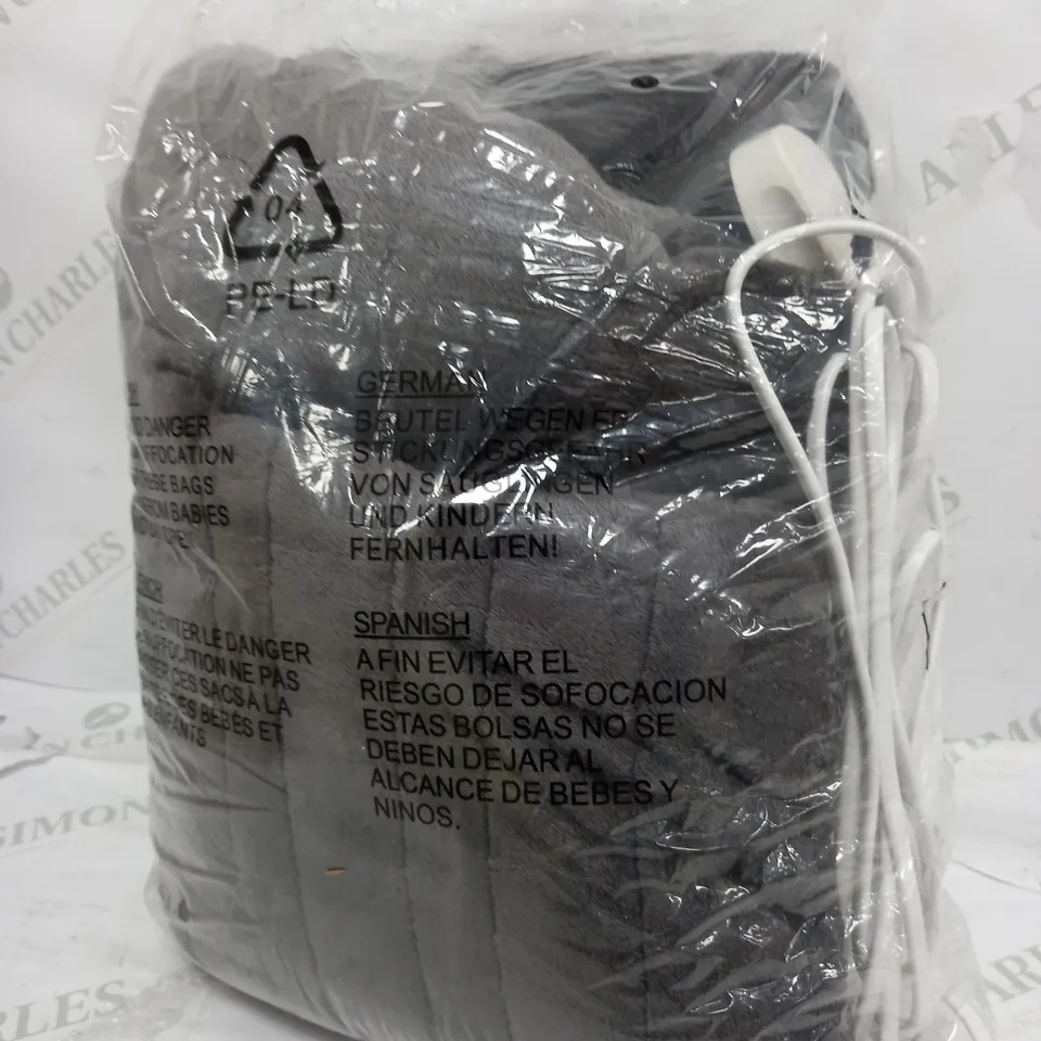 COZEE HOME VELVETSOFT HEATED THROW IN GREY