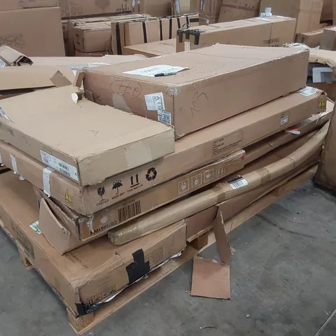 PALLET OF ASSORTED INCOMPLETE FURNITURE PARTS AND PIECES