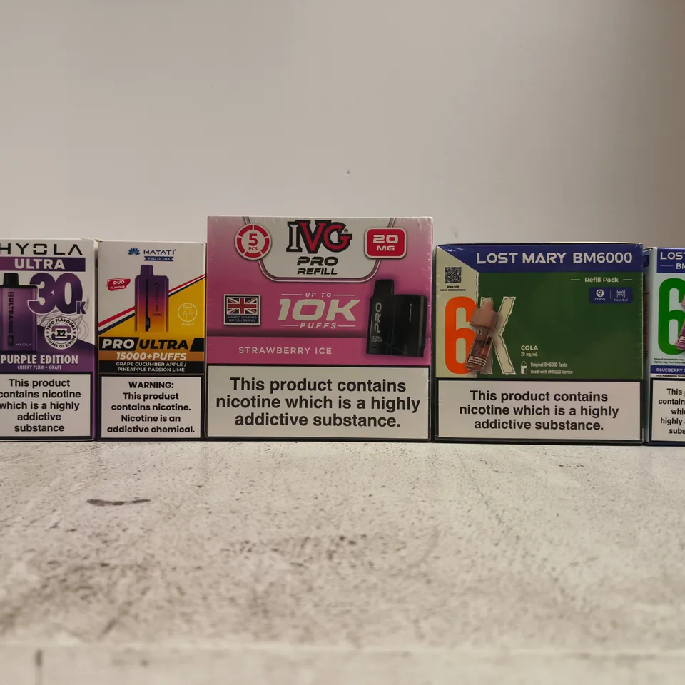 APPROXIAMTELY 20 ASSORTED VAPING PRODUCTS - COLLECTION ONLY