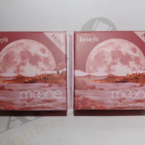 LOT OF 3 BENEFIT COSMETICS WANDERFUL WORLD SILKY-SOFT POWDER BLUSH MINI - RICH BERRY BLUSH