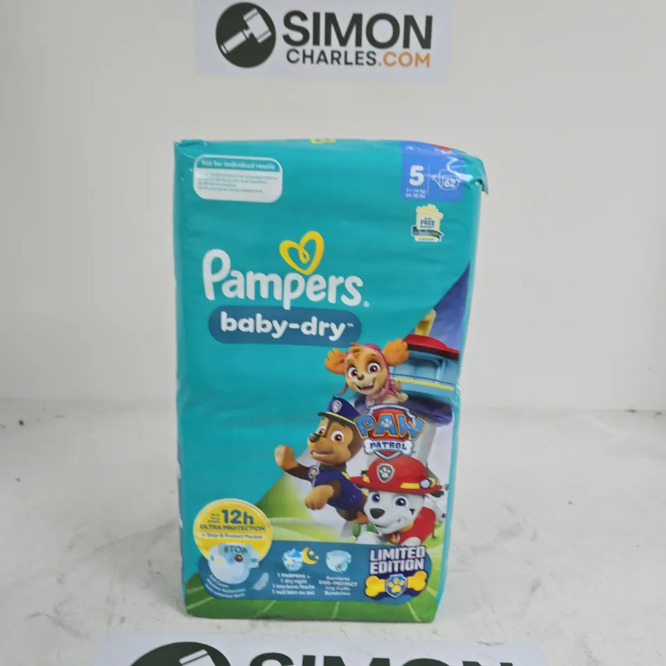 PAMPERS BABY-DRY DIAPERS PACK – PAW PATROL LIMITED EDITION, SIZE 5