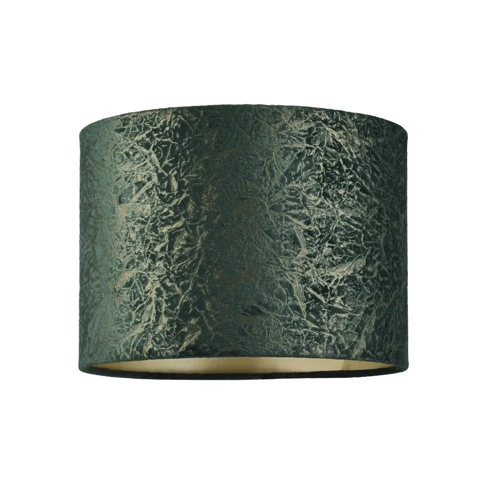 BOXED 18CM H VELVET DRUM LAMP SHADE (SCREW ON) IN 