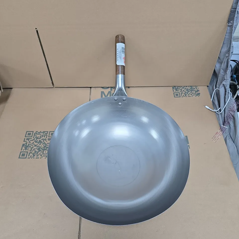 LONDON WOK - CARBON STEEL 15" ROUND BOTTOM WOK 