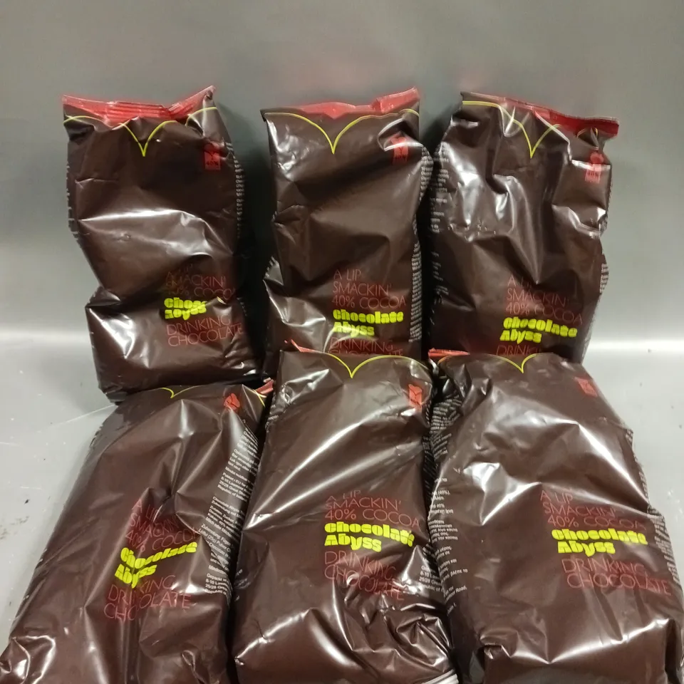 6 X SEALED CHOCOLATE ABYSS 40% COCOA DRINKING CHOCOLATE - 6 X 1KG	