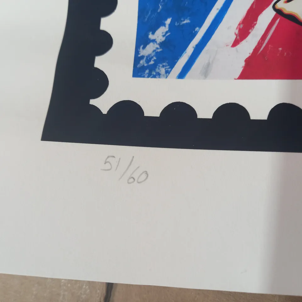 LIMITED EDITION SIGNED 1ST CLASS BRITISH STAMP ARTWORK (51/60)