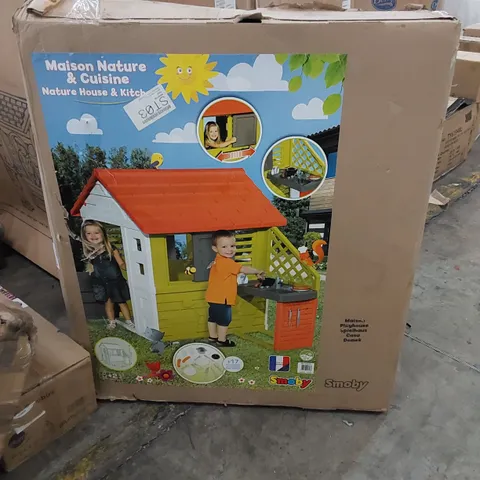 BOXED SMOBY MAISON NATURE HOUSE & KITCHEN PLAYHOUSE 
