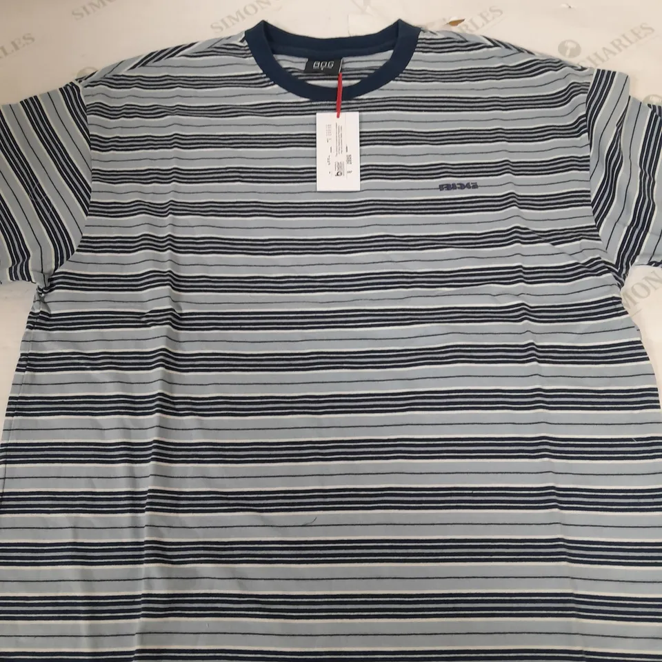 BDG BLUE STRIPE T-SHIRT - SMALL