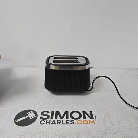 RUSSELL HOBBS BRONTË BLACK 2-SLICE TOASTER - BOXED