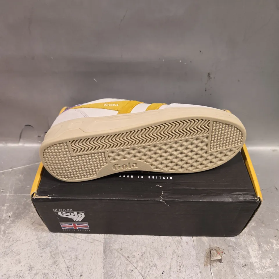 BOXED PAIR OF GOLA TOPSPIN TRAINERS IN OFF WHITE - 5