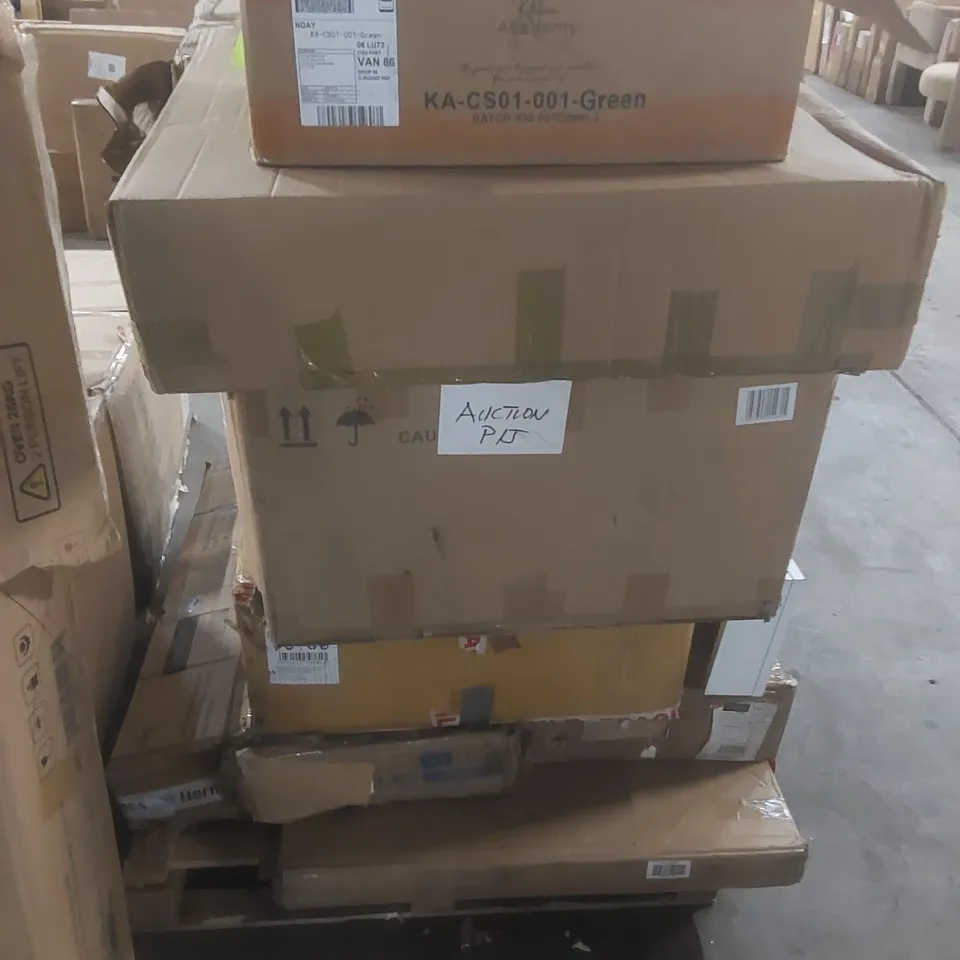 PALLET CONTAINING A LARGE QUANTITY OF ASSORTED FURNITURE PARTS ECT