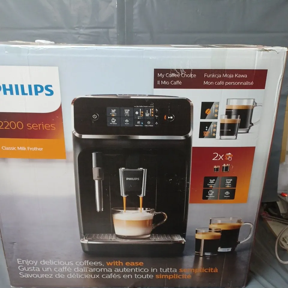 PHILIPS EP2 FULLY AUTOMATIC COFFEE MACHINE