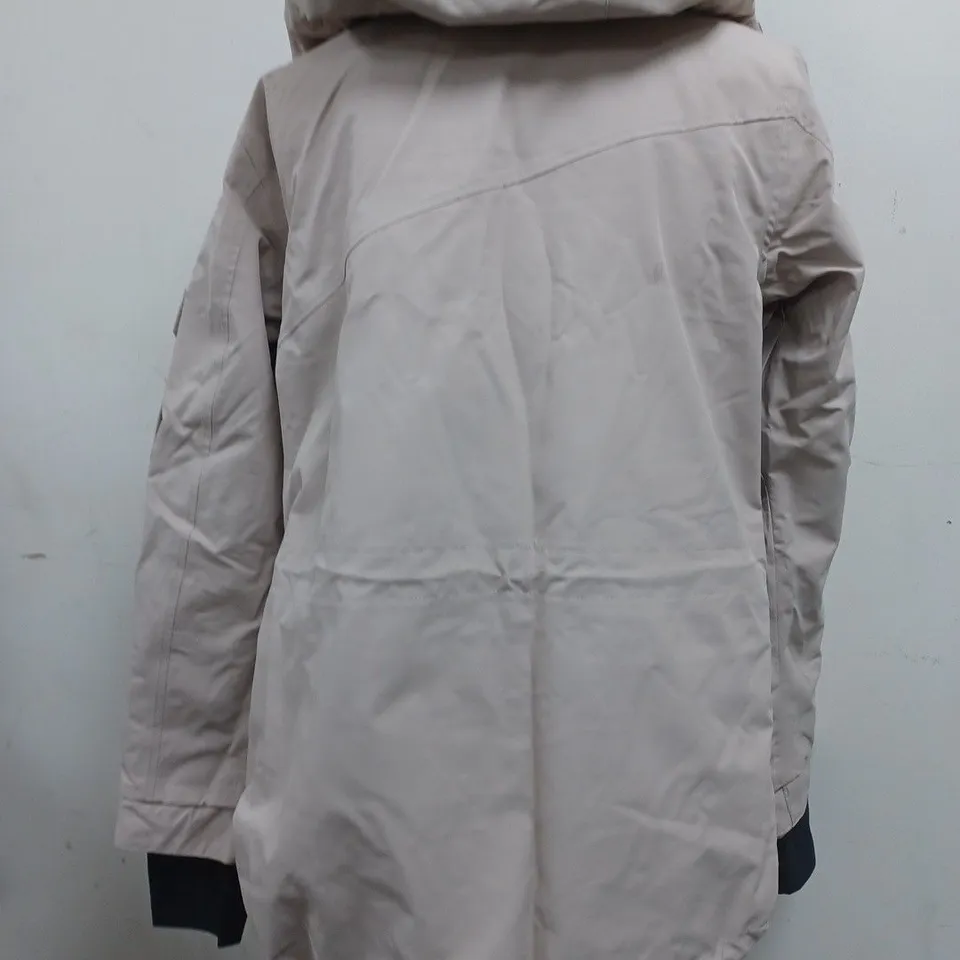 DOPE BEIGE WATERPROOF COAT - SIZE SMALL