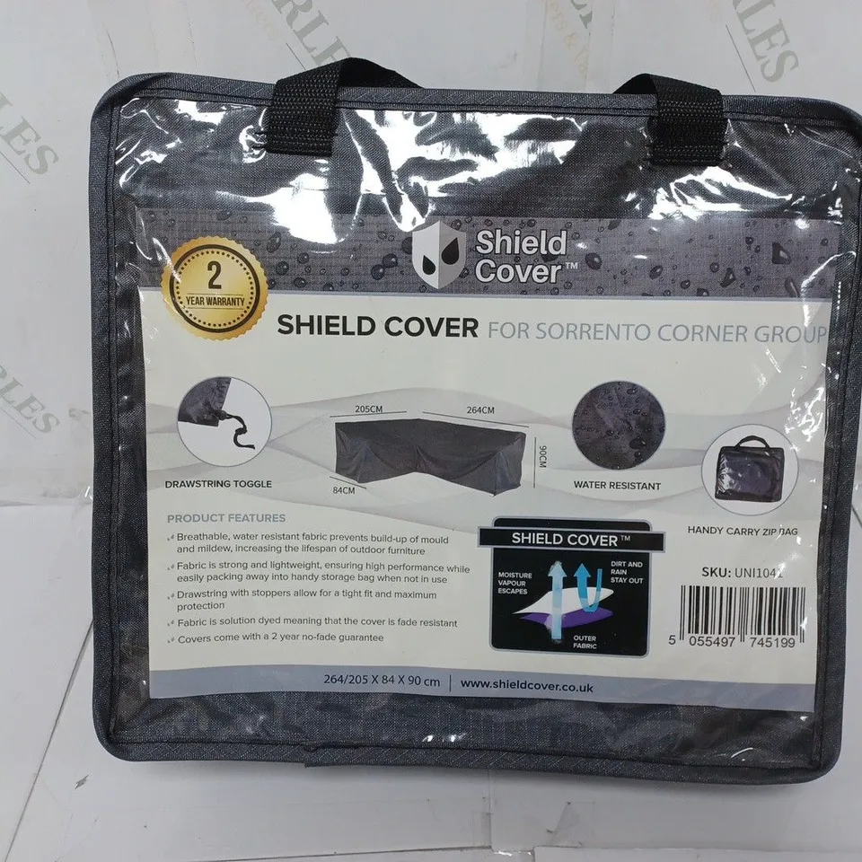 SHIELD COVER SORRENTO CORNER GROUP PREMIUM RATTAN FURNITURE SHIELD COVER