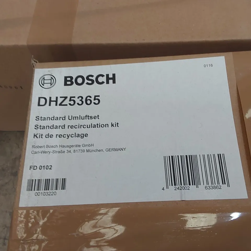 5x BRAND NEW BOSCH DHZ5365 STANDARD RECIRCULATION KITS FOR COOKER HOODS (5 BOXES)