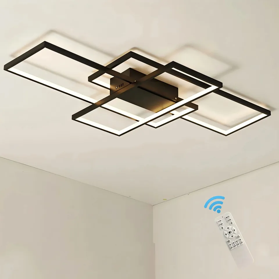 BOXED ARLYN 3-LIGHT RECTANGLE ACRYLIC LED FLUSH MOUNT (1 BOX)