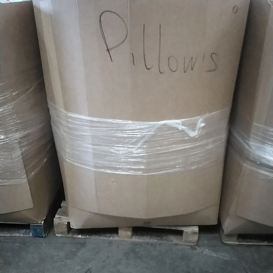 A PALLET CONTAINING ASSORTED PILLOWS , MATTRESS TOPPER, SIMILAR PRODUCTS ETC