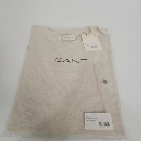 GANT REG SHIELD SST T-SHIRT β SEED MELANGE, XL