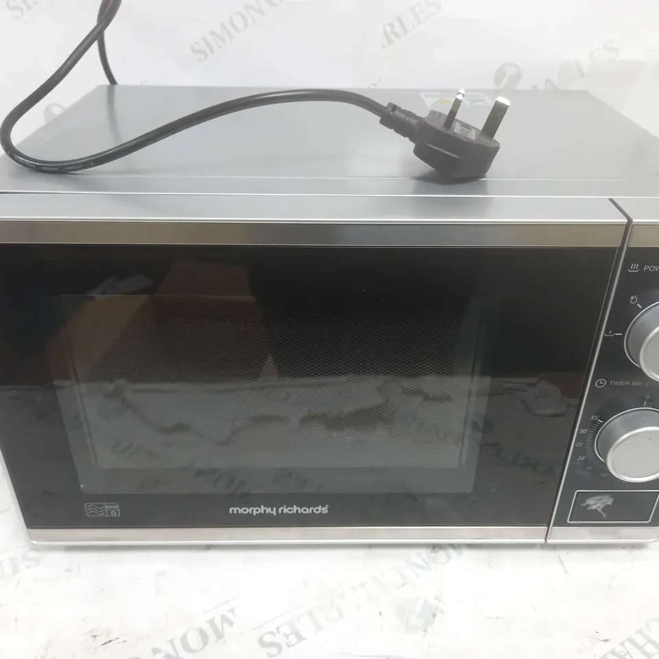 MORPHY RICHARDS 20 LITRES 800W MANUAL SILVER MICROWAVE