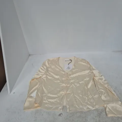 ALIGNE SAFFRON SATIN TOP β IVORY/WHITE, UK 14 (EU 42, US 10)