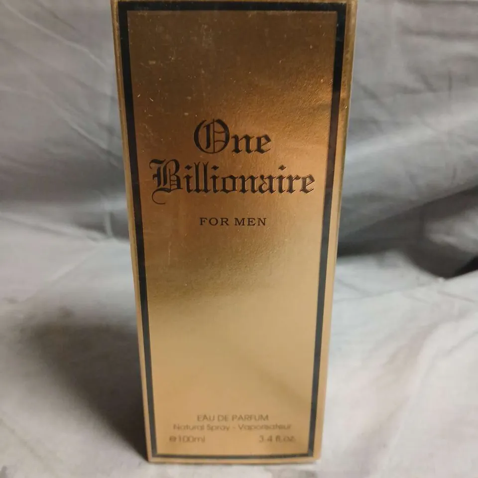 BOXED AND SEALED ONE BILLIONAIRE FOR MEN EAU DE PARFUM 100ML