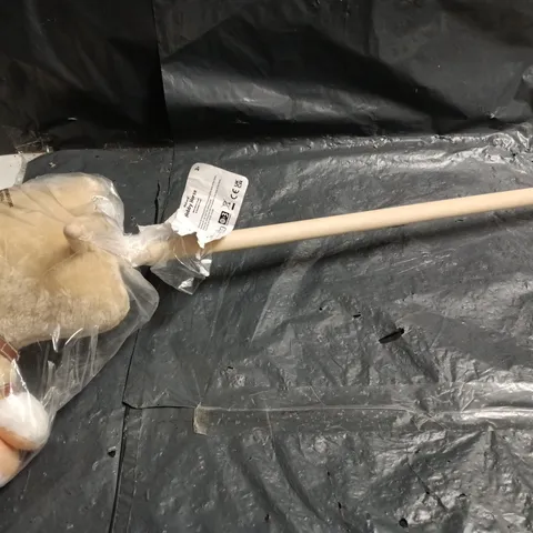 NATURAL HOBBY HORSE WITH SOUND