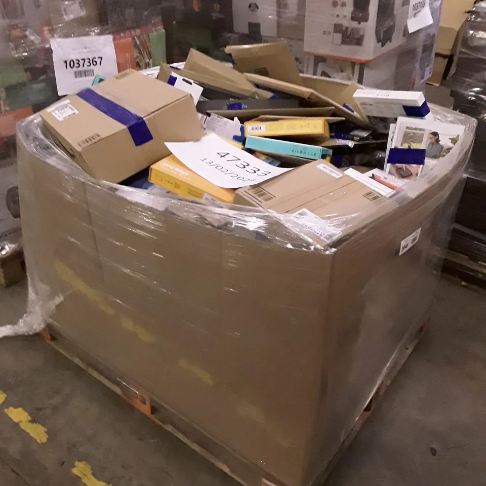 PALLET OF APPROXIMATELY 221 ASSORTED HOUSEHOLD & ELECTRICAL ITEMS INCLUDING