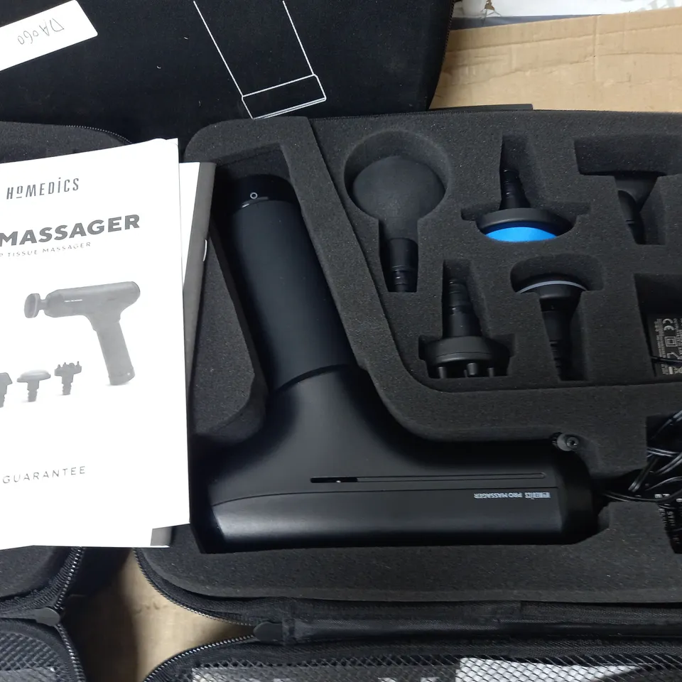LOTOF 3 HOMEDICS PORTABLE MASSAGERS IN CARRY CASES