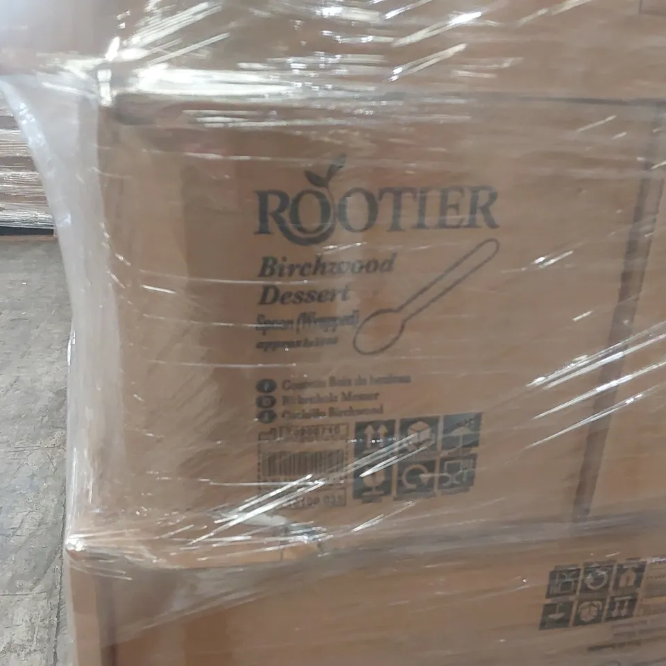 PALLET CONTAINING APPROXIMATELY 48,000 ENVIRONMENTALLY FRIENDLY DISPOSABLE WOODEN SPOONS