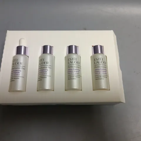 BOX OF 4 X 10ML ESTEE LAUDER PERFECTIONIST PRO INTENSE BRIGHTENING ESSENCE AMPOULE
