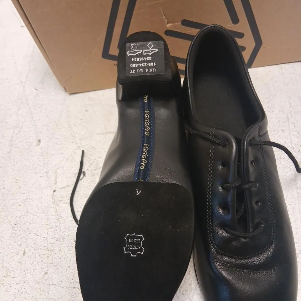 VARIOPRO CLASSIC BLACK LEATHER SHOES – UK4 (EU37)
