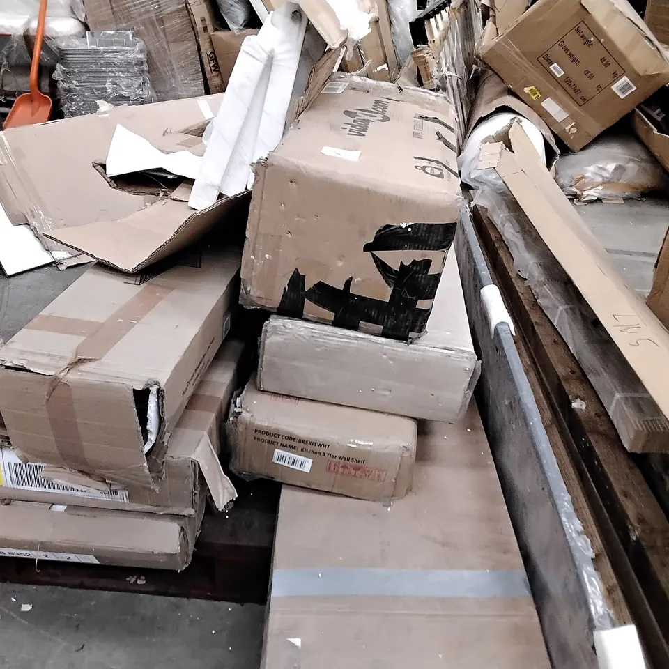 PALLET OF ASSORTED BOXED FURNITURE PARTS