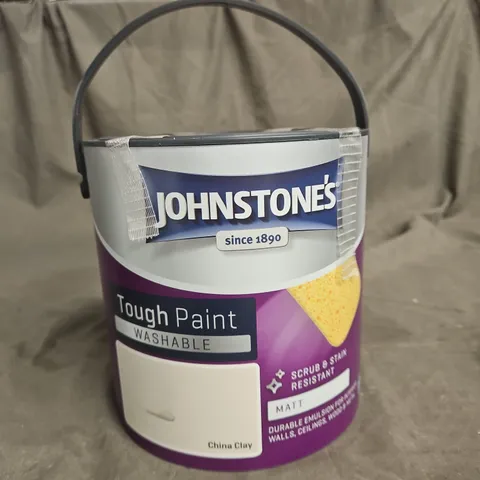 JOHNSTONE'S WASHABLE MATT PAINT - CHINA CLAY - 2.5L