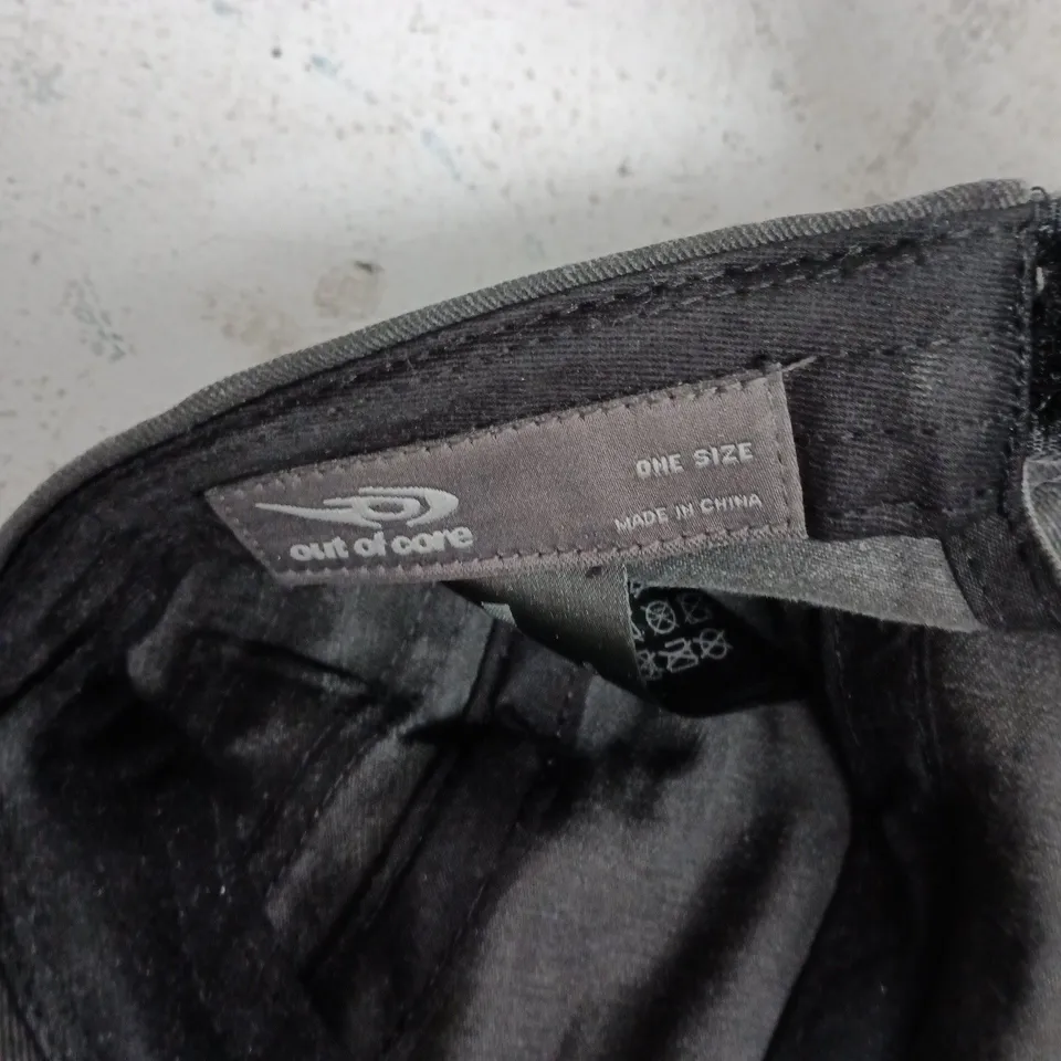 OUT OF CARE BLACK WASHED DENIM CAP – ONE SIZE