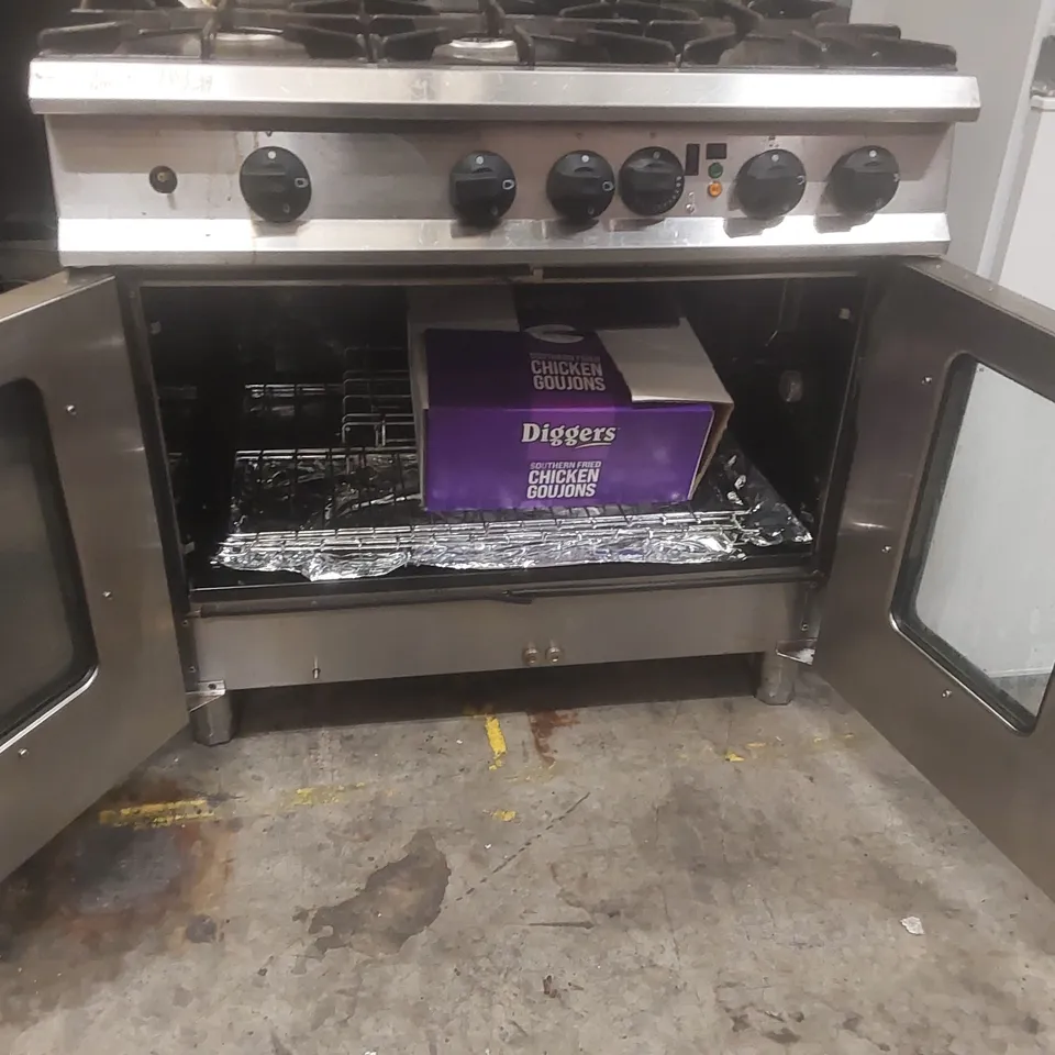 MOORWOOD VULCAN COMMERCIAL 6-BURNER GAS OVEN RANGE