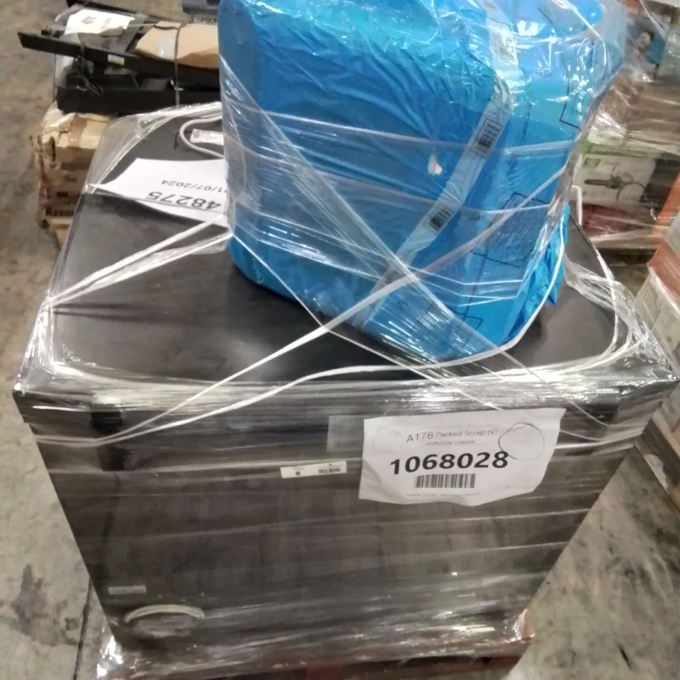 PALLET OF APPROXIMATELY 4 RAW UNTESTED HOUSEHOLD ELECTRICAL TO INCLUDE: