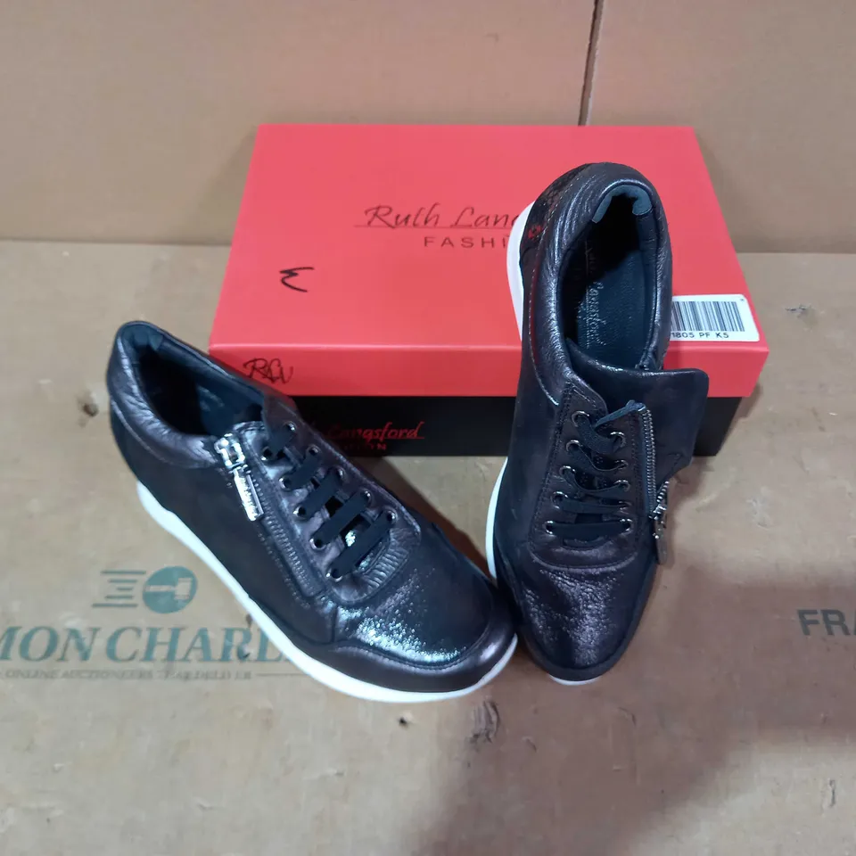 BOXED PAIR OF RUTH LANGSFORD TRAINERS - SIZE 38
