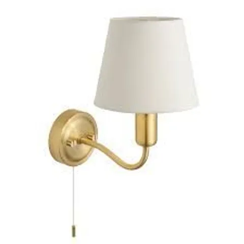 BRAND NEW BOXED CONWAY SATIN BRASS WALL LIGHT