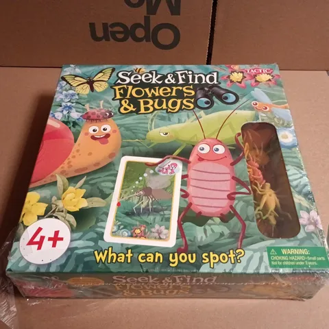 SEEK & FIND FLOWERS & BUGS – CHILDREN'S SPOTTING GAME, BOXED (4+)