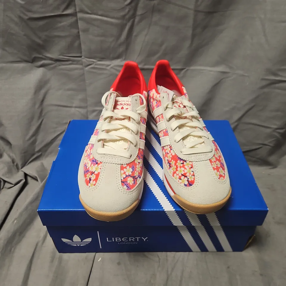 BOXED ADIDAS ORIGINALS SL72 RS J FLORAL SNEAKERS – SIZE UK 6