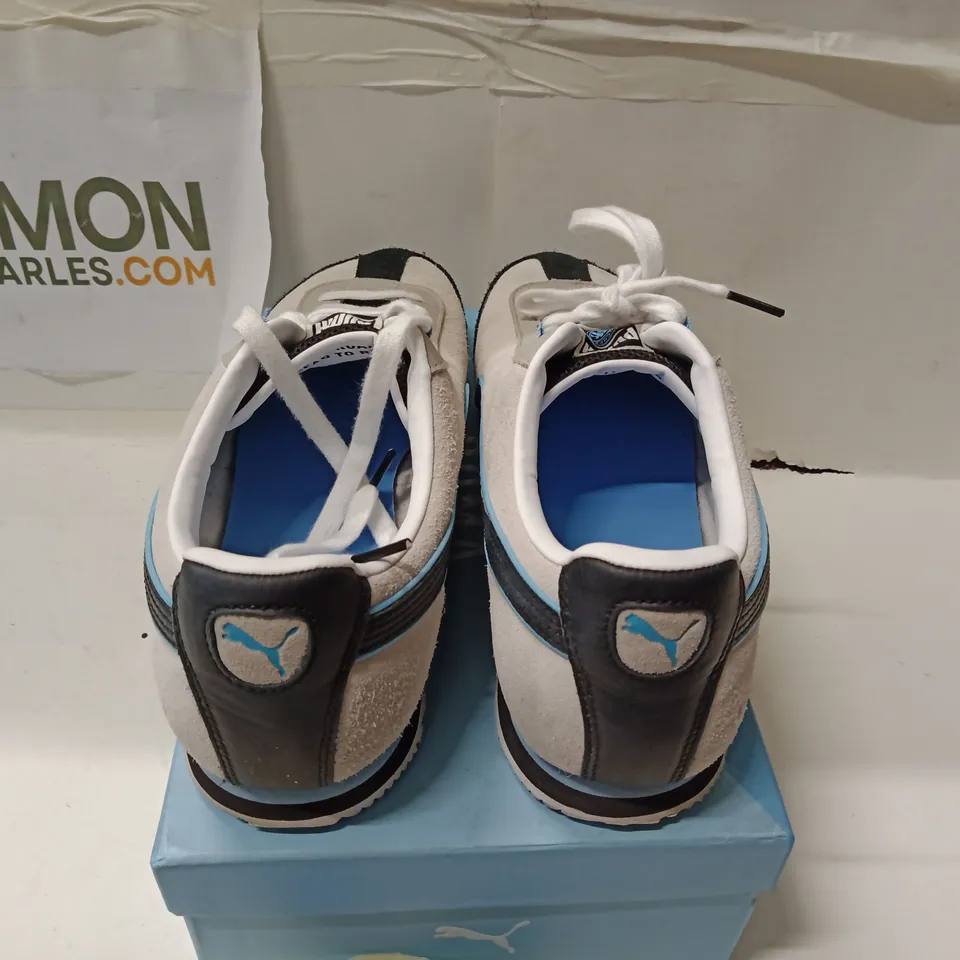 BOXED PUMA ROMA MANCHESTER CITY TRAINERS – UK 8