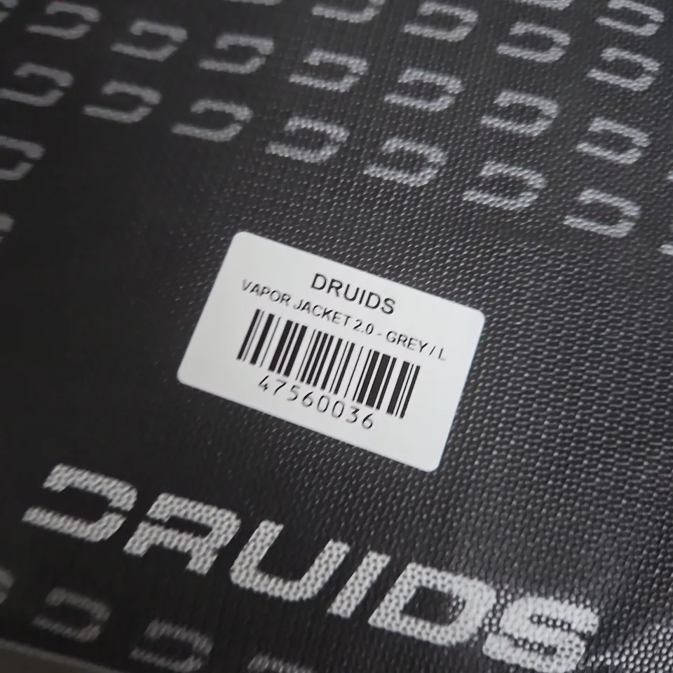 BAGGED DRUIDS VAPOR JACKET 2.0 – GREY, SIZE L