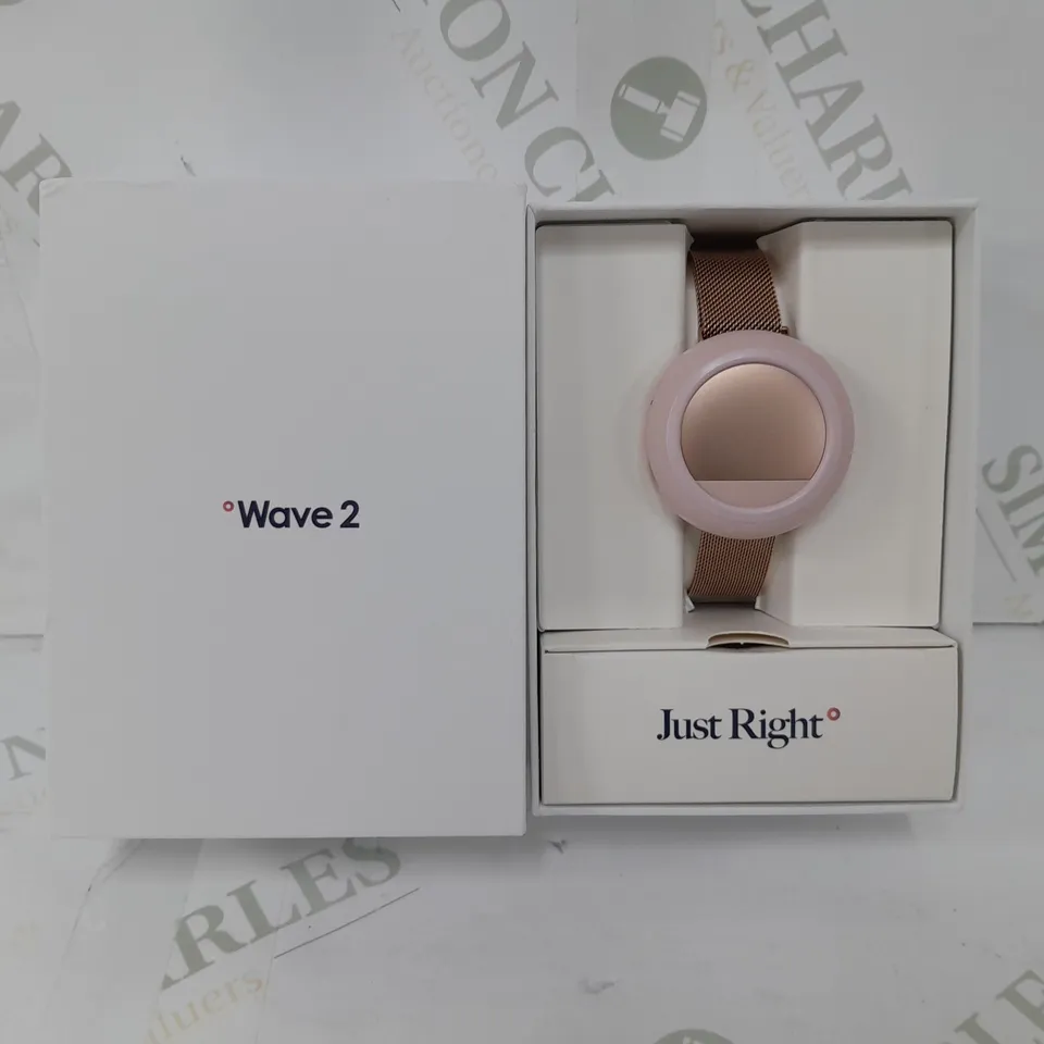BOXED EMBR LABS WAVE 2 COOLING & WARMING WRISTBAND IN ROSE GOLD